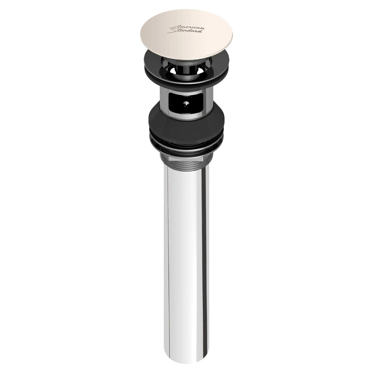 American Standard Push Pop-up Drain With Overflow 8888095 - Polished Nickel