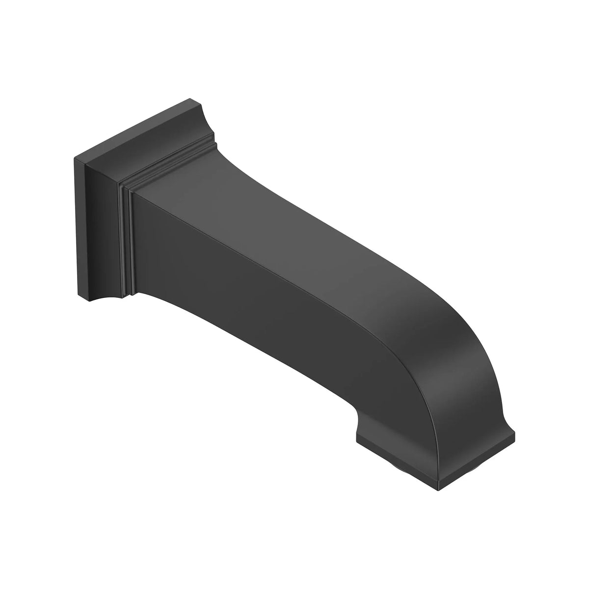 American Standard Town Square S 6-3/4-Inch Slip-On Non-Diverter Tub Spout - Matte Black