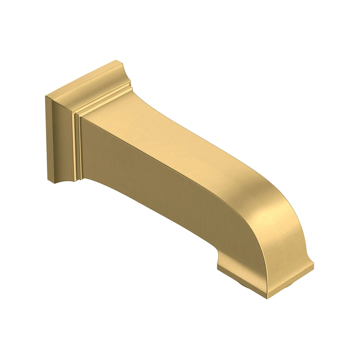 American Standard Town Square S 6-3/4-Inch Slip-On Non-Diverter Tub Spout - Brushed Cool Sunrise