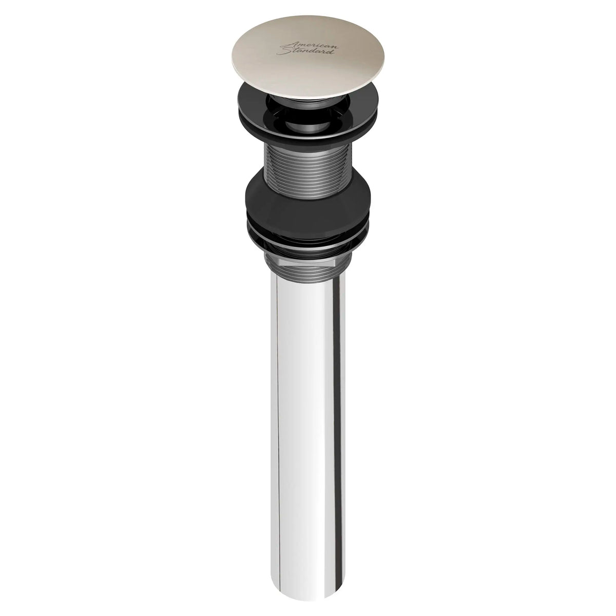 American Standard Push Pop-up Drain Without Overflow 8888112 - Brushed Nickel