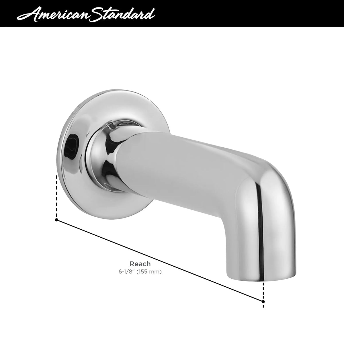 American Standard Studio S 6-Inch Slip-On Non-Diverter Tub Spout - details