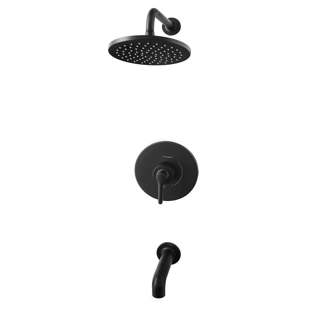 American Standard Studio S 6-Inch IPS Non-Diverter Tub Spout - Matte Black
