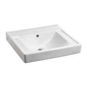 American Standard Decorum Wall-Hung EverClean Sink, No Faucet Holes - White