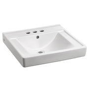 American Standard Decorum Wall-Hung EverClean Sink With 4-Inch Centerset - White