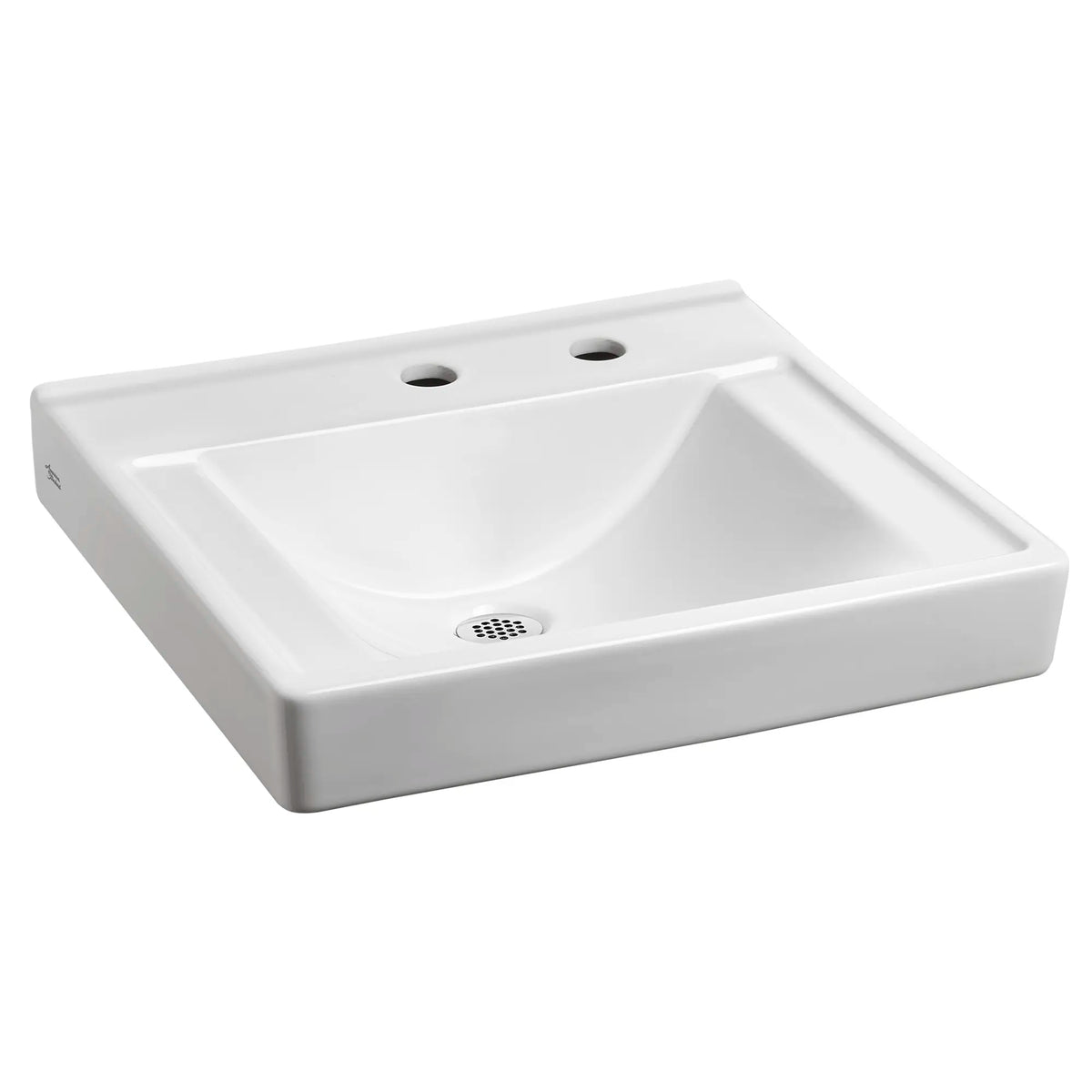 American Standard Decorum Wall-Hung EverClean Sink With Center Hole Only and Extra Right-Hand Hole - product view