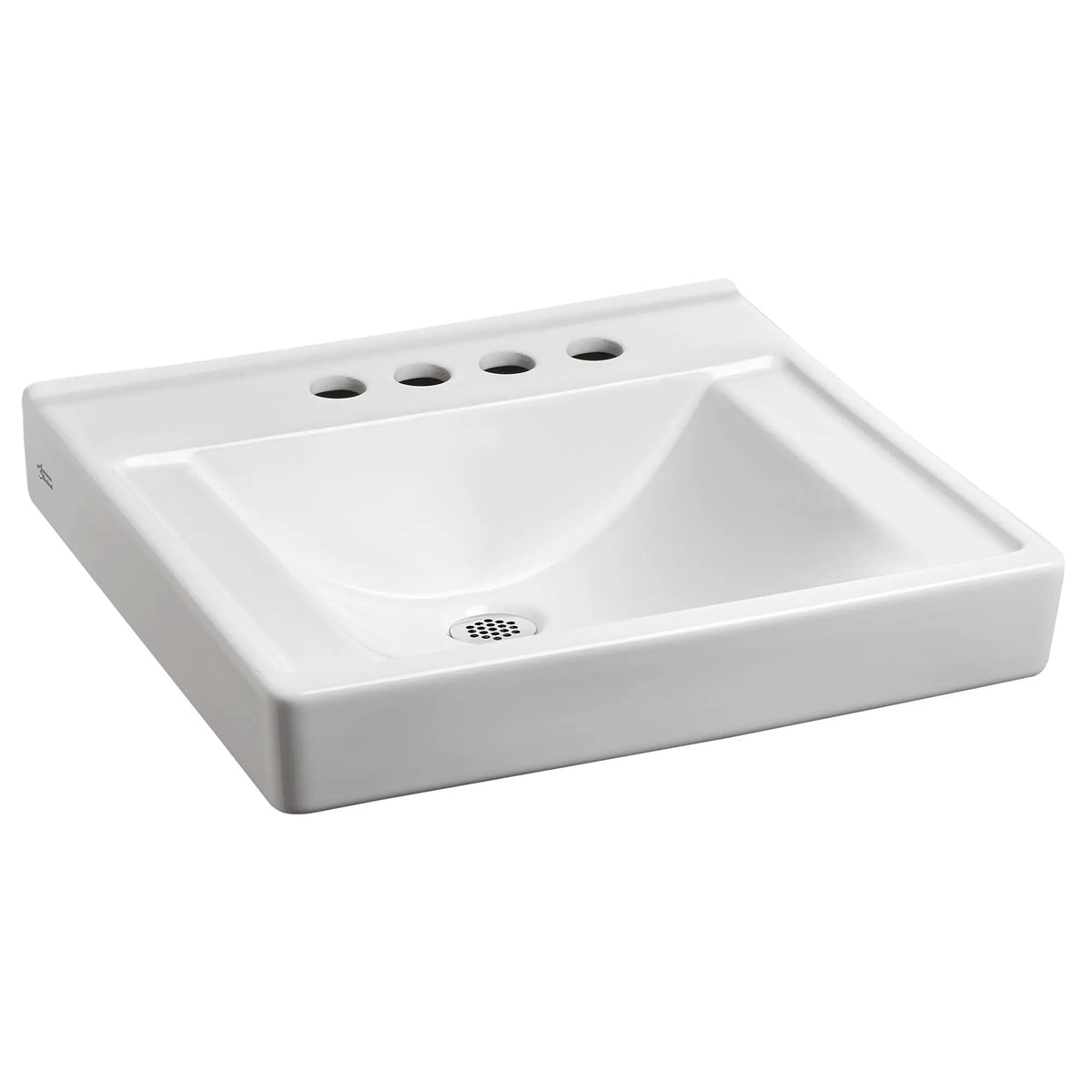 American Standard Decorum Wall-Hung EverClean Sink With 4-Inch Centerset and Extra Right-Hand Hole - product view