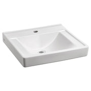 American Standard Decorum Wall-Hung EverClean Sink Less Overflow With Center Hole Only - White