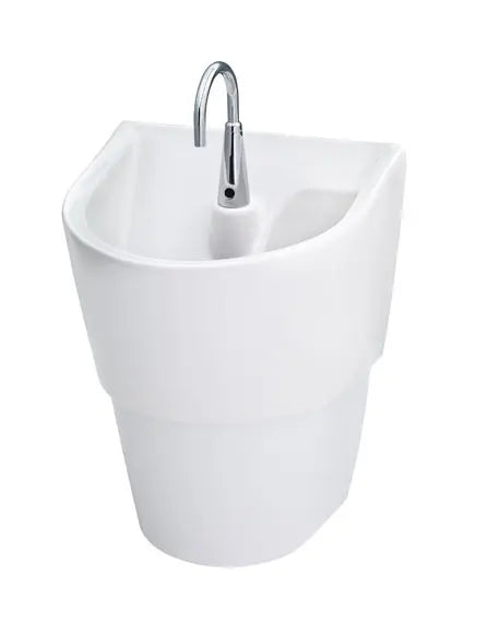American Standard Infection Control Wall-Hung EverClean Sink with Shroud, A-M Drain and A-M P-Trap - product view