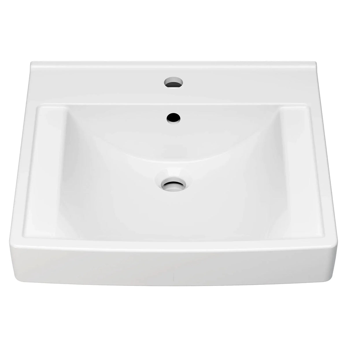 American Standard Decorum 21 x 20-1/4-Inch (533 x 514 mm) Wall-Hung EverClean Sink With Center Hole Only - product view