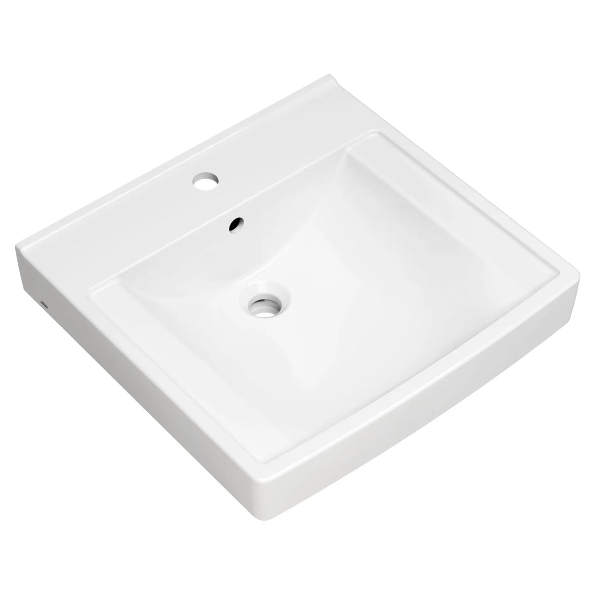 American Standard Decorum 21 x 20-1/4-Inch (533 x 514 mm) Wall-Hung EverClean Sink With Center Hole Only - product view