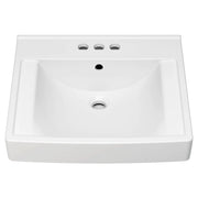American Standard Decorum 21 x 20-1/4-Inch (533 x 514 mm) Wall-Hung EverClean Sink With 4-Inch Centerset - White