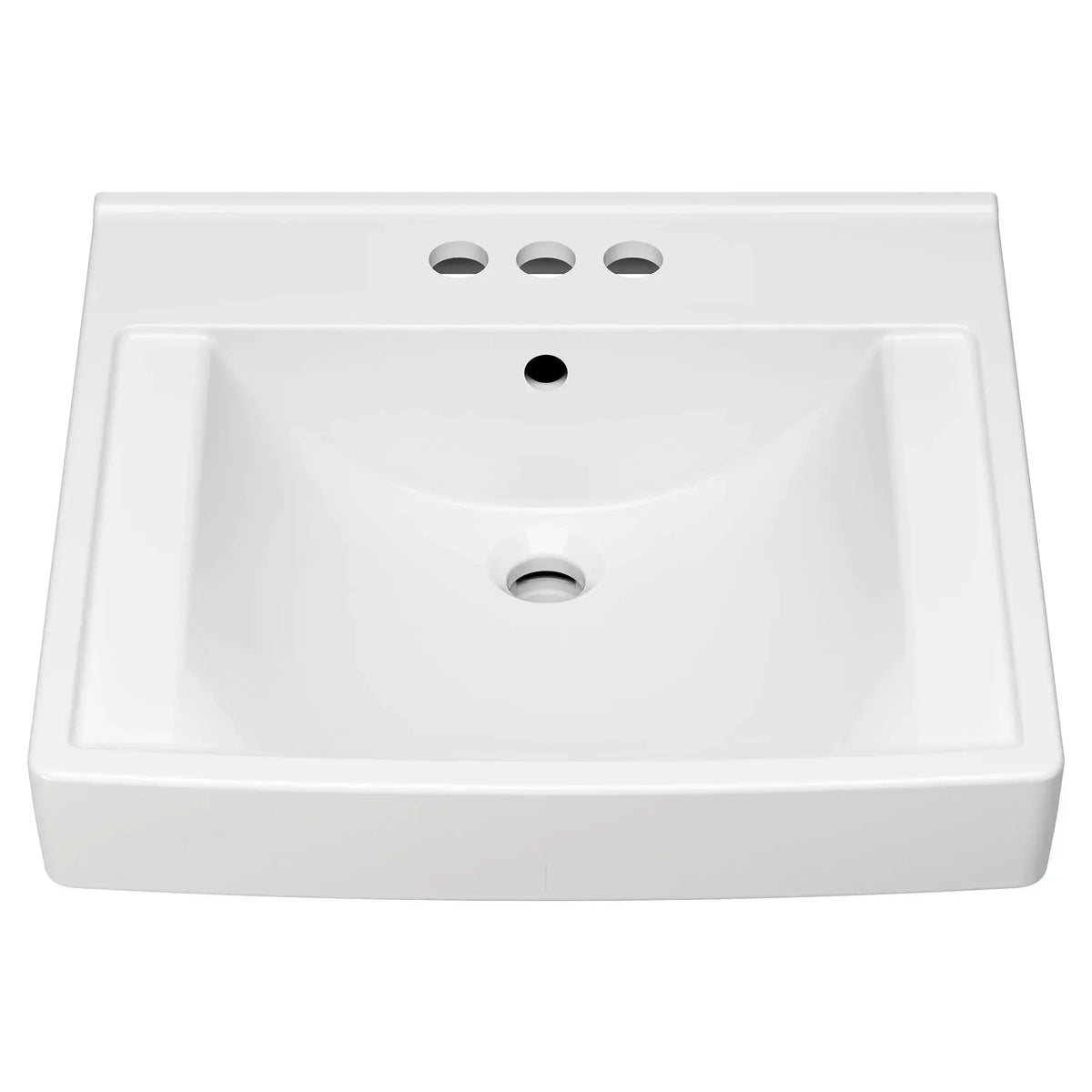 American Standard Decorum 21 x 20-1/4-Inch (533 x 514 mm) Wall-Hung EverClean Sink With 4-Inch Centerset - product view