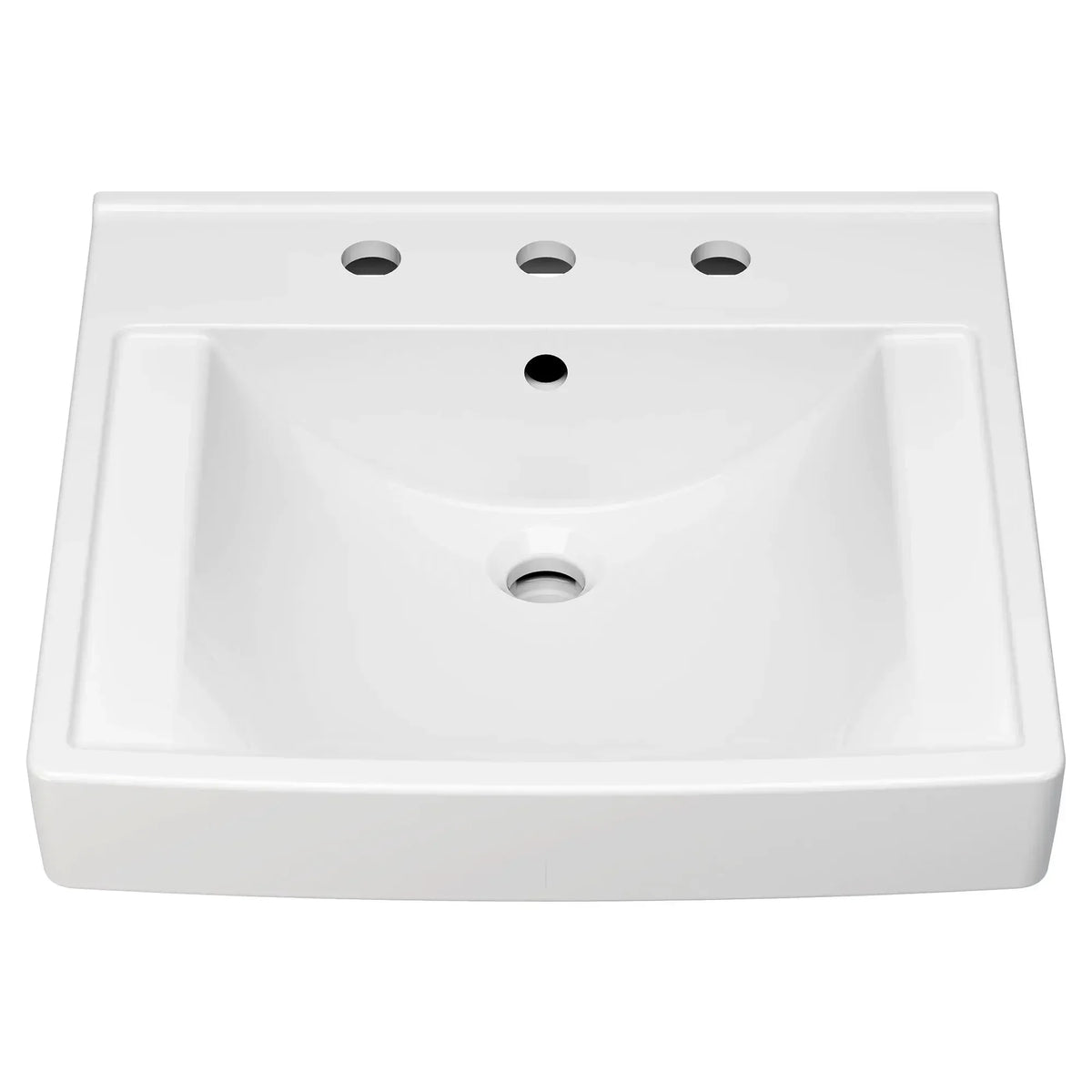 American Standard Decorum 21 x 20-1/4-Inch (533 x 514 mm) Wall-Hung EverClean Sink With 8-Inch Widespread - product view
