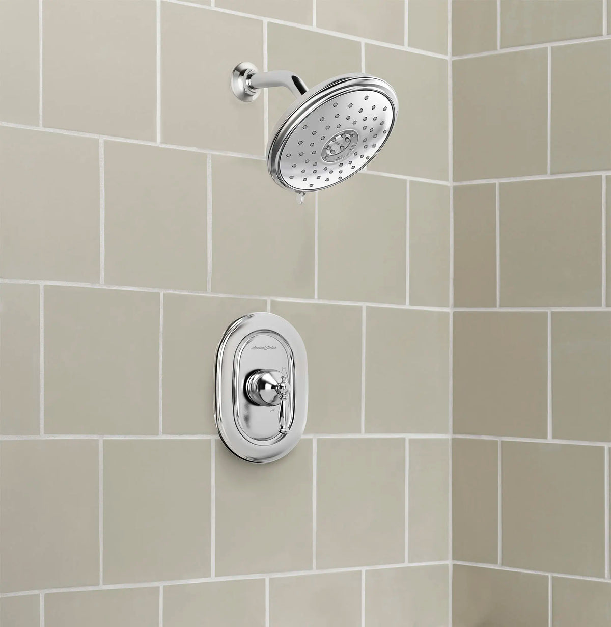 American Standard Spectra Fixed Traditional 7-1/4-Inch 1.8 gpm/6.8 L/min Water-Saving Fixed Showerhead - details