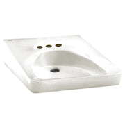 American Standard Wheelchair Wall-Hung Sink with 4-Inch Centerset - White