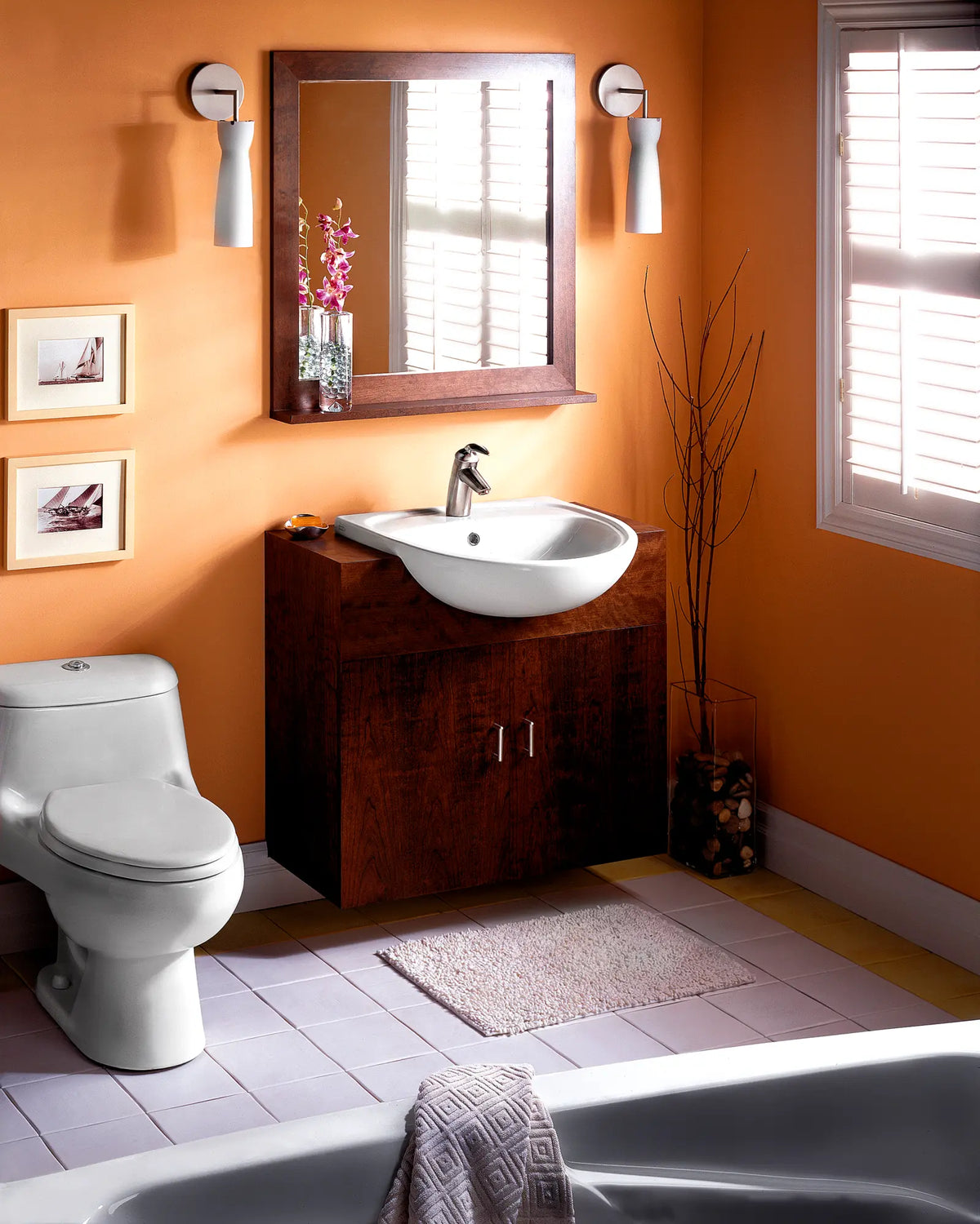 American Standard Mezzo Semi-Countertop Sink With Center Hole Only - details