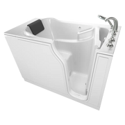 American Standard Gelcoat Premium Series 30 x 52 -Inch Walk-in Tub With Soaking Bath - Right-Hand Drain With Faucet - White