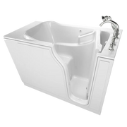 American Standard Gelcoat Value Series 30 x 52-Inch Walk-in Tub With Soaking Bath - Right-Hand Drain With Faucet - White