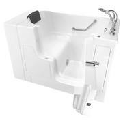 American Standard Gelcoat Premium Series 30 x 52-Inch Walk-in Tub With Soaking Bath - Right-Hand Drain With Faucet - White