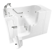 American Standard Gelcoat Value Series 30 x 52-Inch Walk-in Tub With Whirlpool System - Left-Hand Drain With Faucet - White