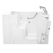 American Standard Gelcoat Value Series 30 x 52-Inch Walk-in Tub With Whirlpool System - Right-Hand Drain With Faucet - White