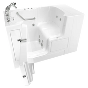 American Standard Gelcoat Value Series 32 x 52-Inch Walk-in Tub With Combination Air Spa and Whirlpool Systems - Left-Hand Drain With Faucet - White