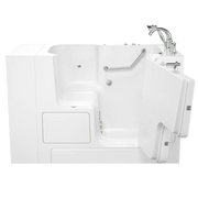 American Standard Gelcoat Value Series 32 x 52-Inch Walk-in Tub With Whirlpool System - Right-Hand Drain With Faucet - White