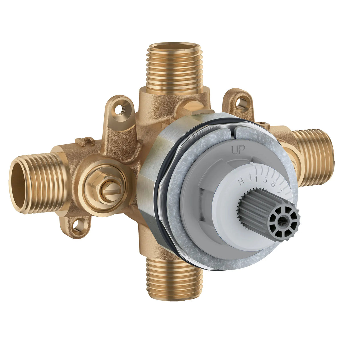 American Standard Flash Shower Rough-In Valve With Universal Inlets/Outlets With Screwdriver Stops - No Finish
