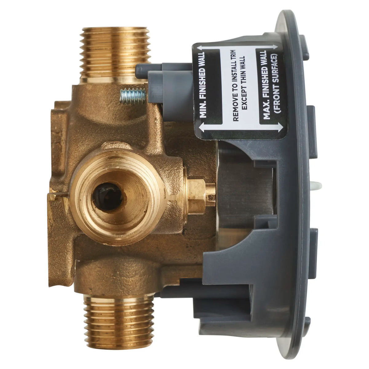 American Standard Flash Shower Rough-In Valve With Universal Inlets/Outlets With Screwdriver Stops - details
