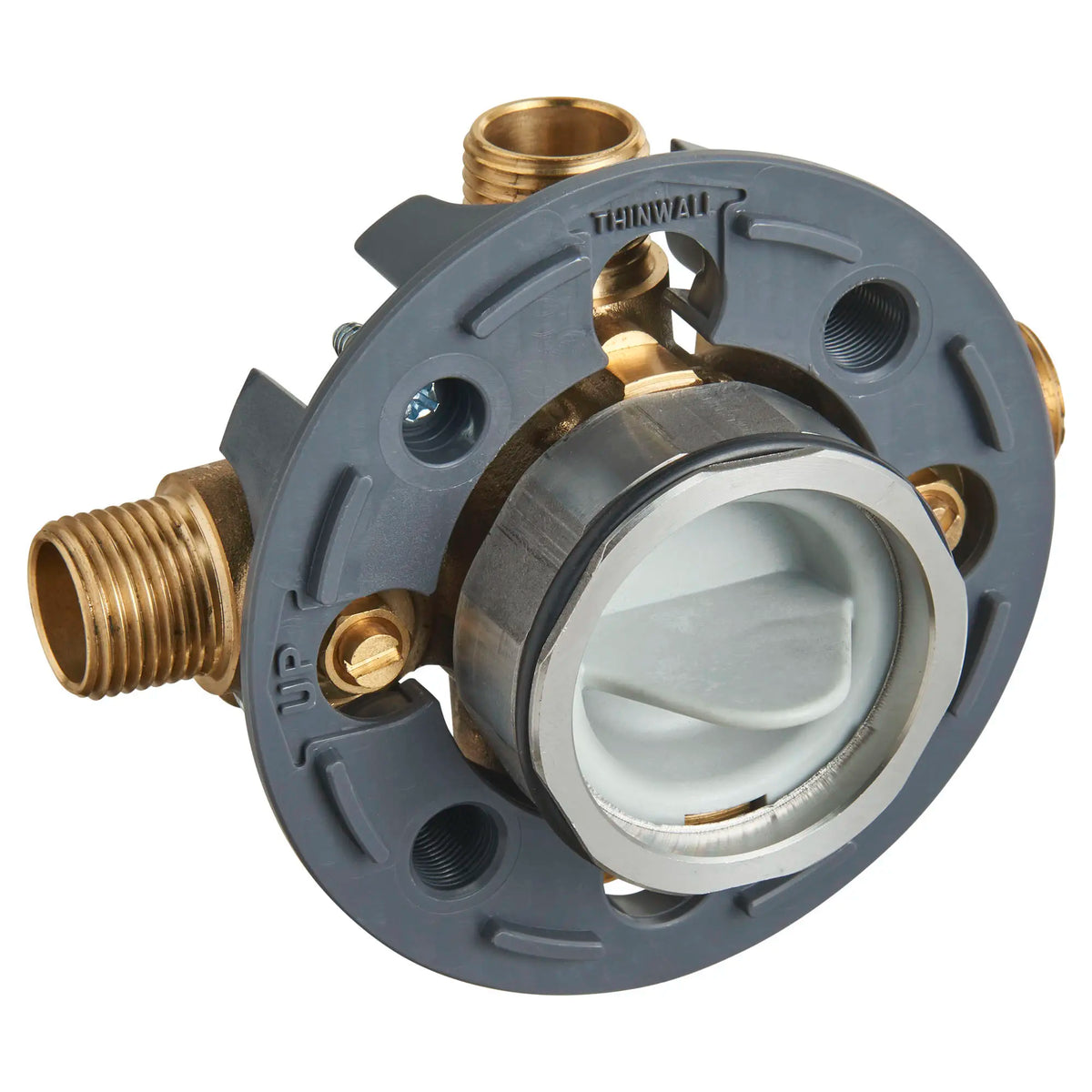 American Standard Flash Shower Rough-In Valve With Universal Inlets/Outlets With Screwdriver Stops - details