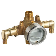 American Standard Flash Shower Rough-In Valve With PEX Inlet Elbows/Universal Outlets for Crimp Ring System - No Finish