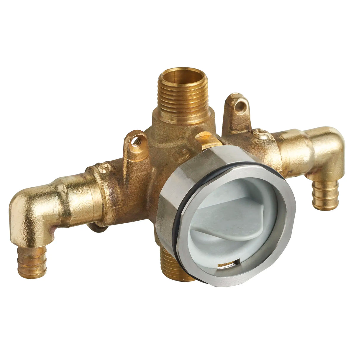 American Standard Flash Shower Rough-In Valve With PEX Inlet Elbows/Universal Outlets for Crimp Ring System - No Finish
