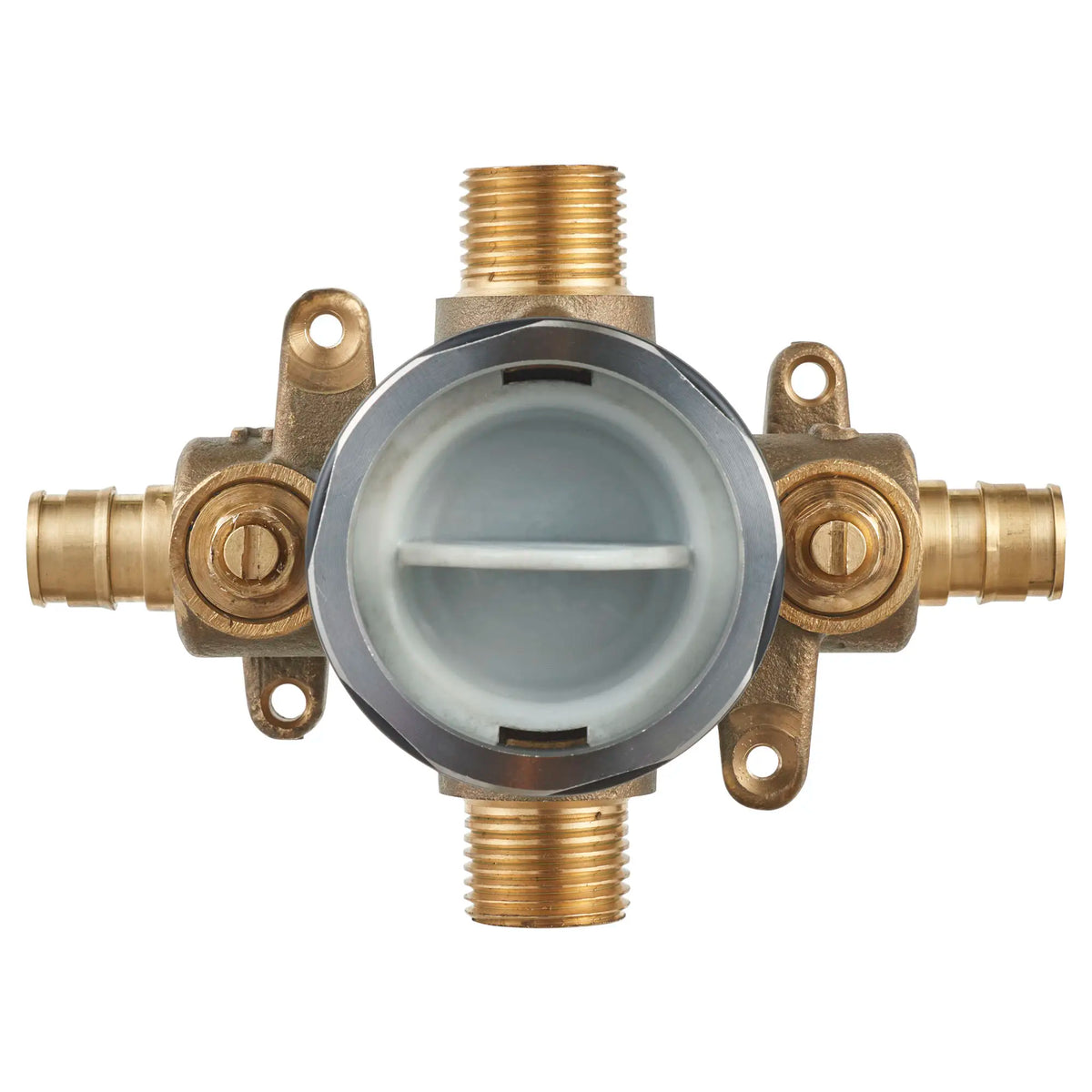 American Standard Flash Shower Rough-In Valve With PEX Inlets/Universal Outlets With Screwdriver Stops for Cold Expansion System - No Finish