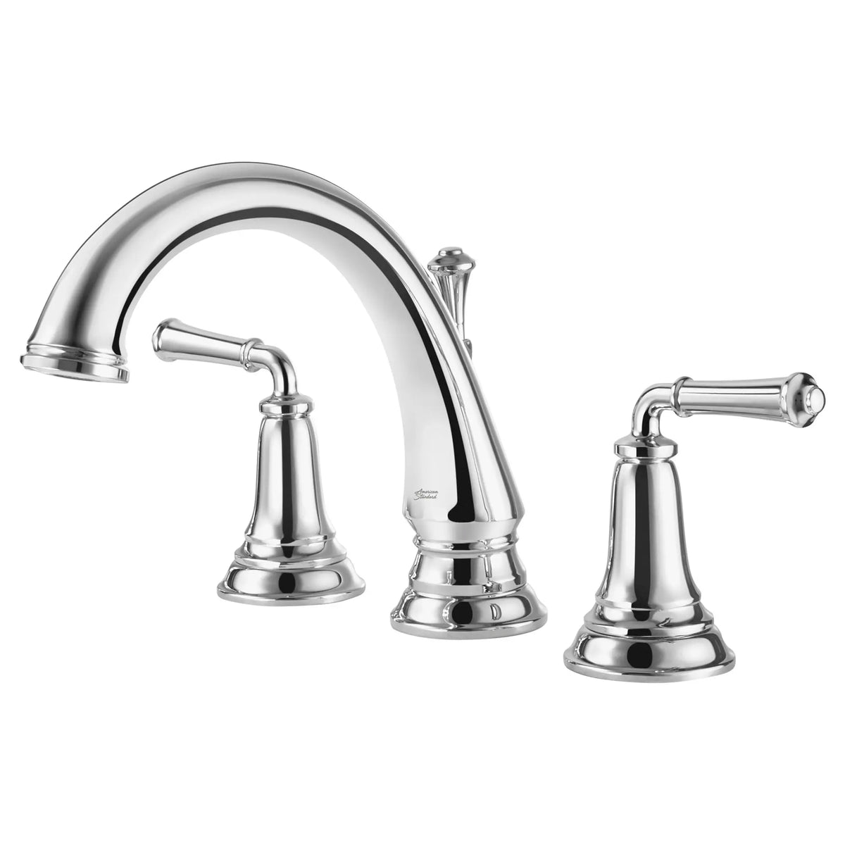 American Standard Delancey Bathtub Faucet With Lever Handles for Flash Rough-In Valve - Polished Chrome
