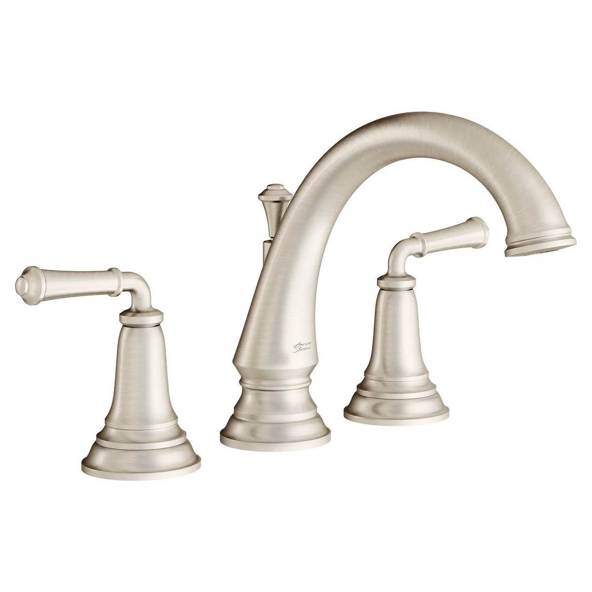 American Standard Delancey Bathtub Faucet With Lever Handles for Flash Rough-In Valve - Brushed Nickel