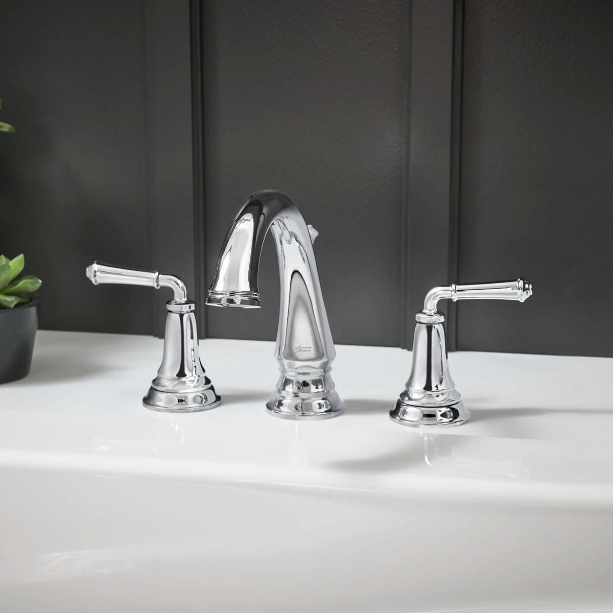 American Standard Delancey Bathtub Faucet With Lever Handles for Flash Rough-In Valve - details