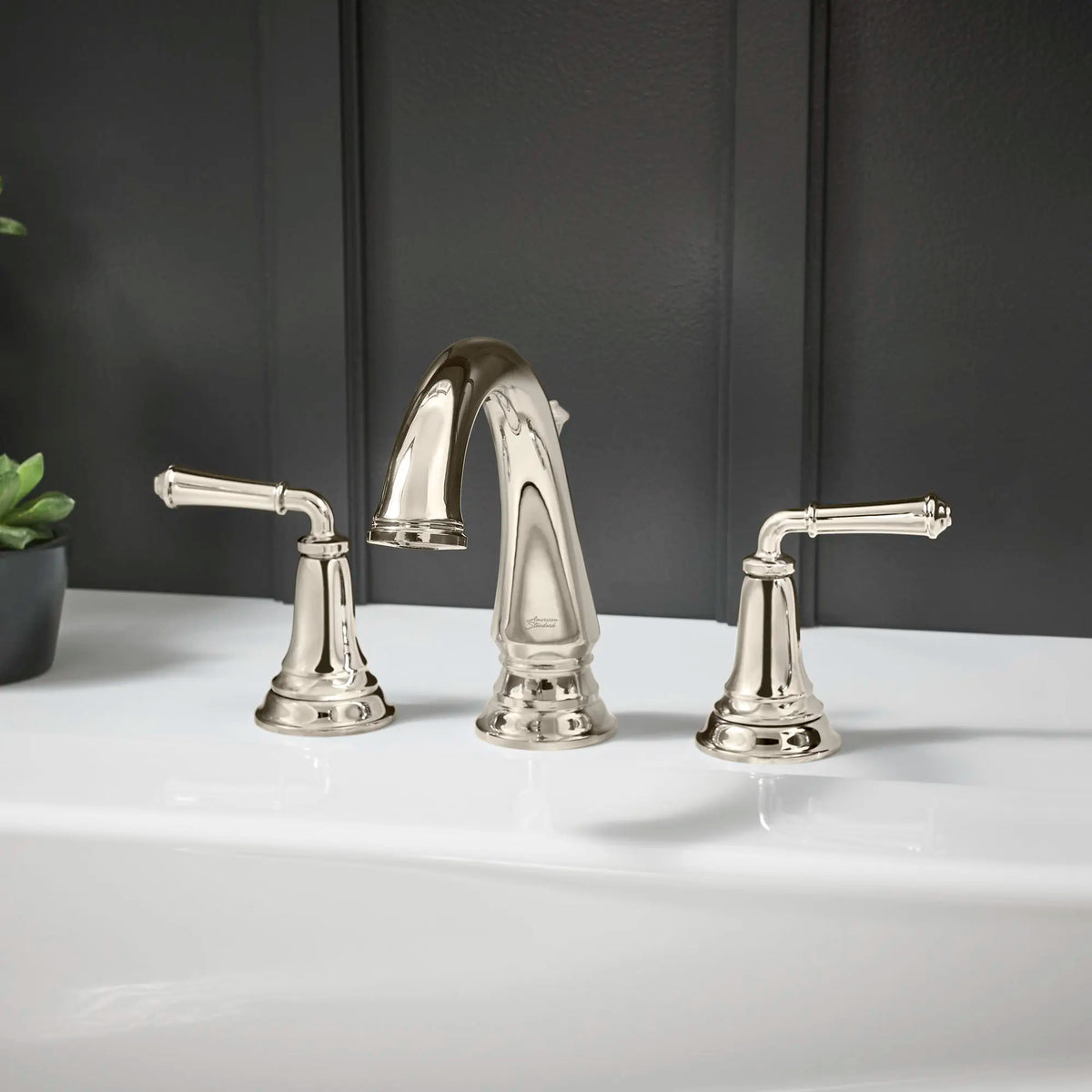 American Standard Delancey Bathtub Faucet With Lever Handles for Flash Rough-In Valve - details