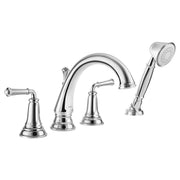 American Standard Delancey Bathtub Faucet With Lever Handles and Personal Shower for Flash Rough-In Valve - Polished Chrome