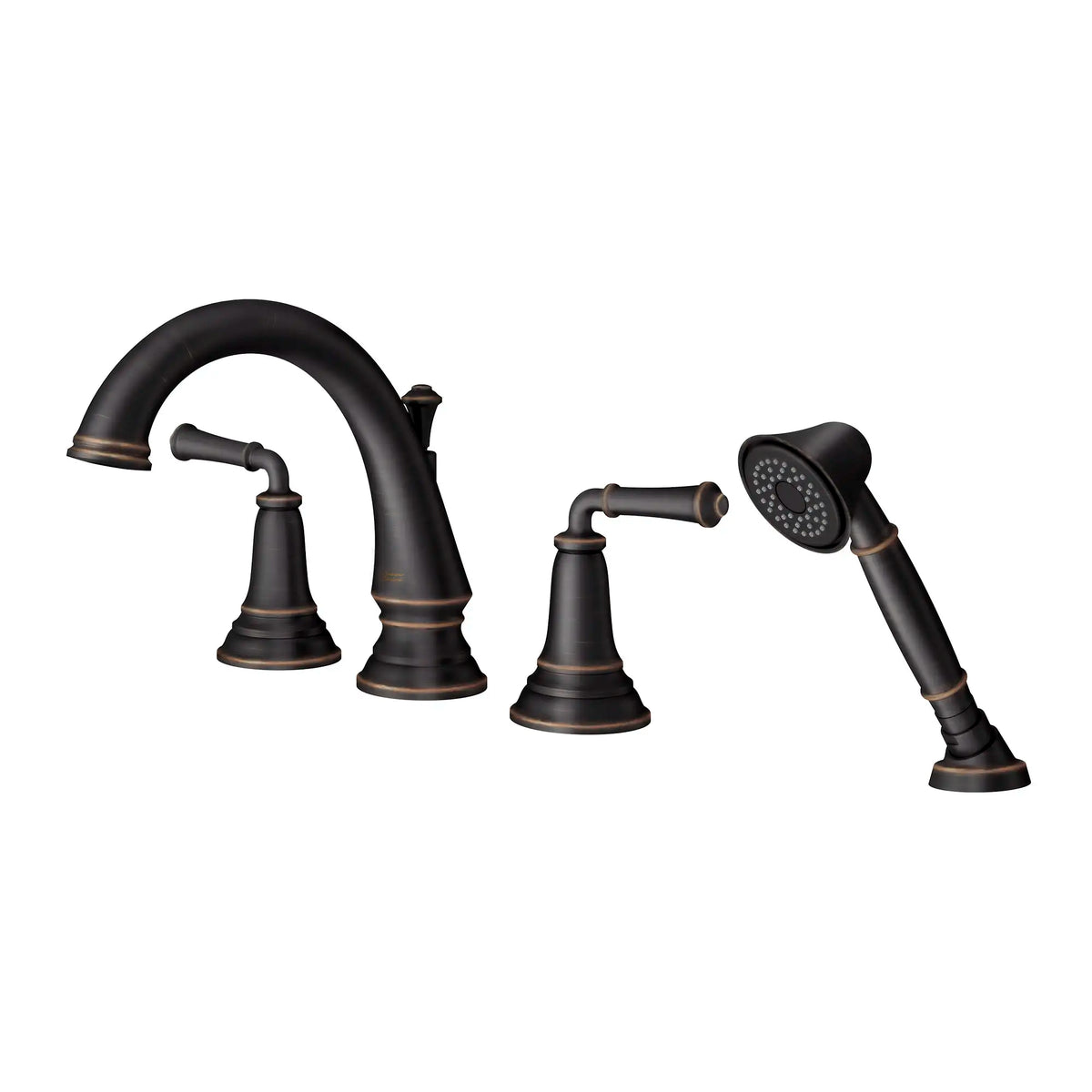 American Standard Delancey Bathtub Faucet With Lever Handles and Personal Shower for Flash Rough-In Valve - details