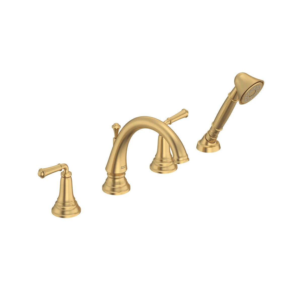 American Standard Delancey Bathtub Faucet With Lever Handles and Personal Shower for Flash Rough-In Valve - details