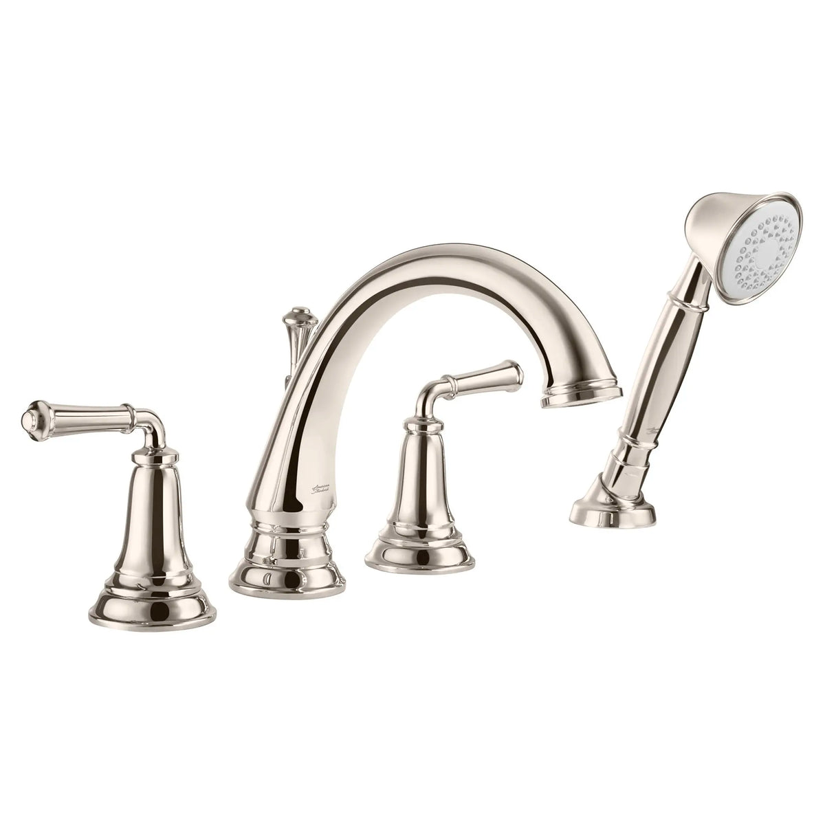American Standard Delancey Bathtub Faucet With Lever Handles and Personal Shower for Flash Rough-In Valve - details