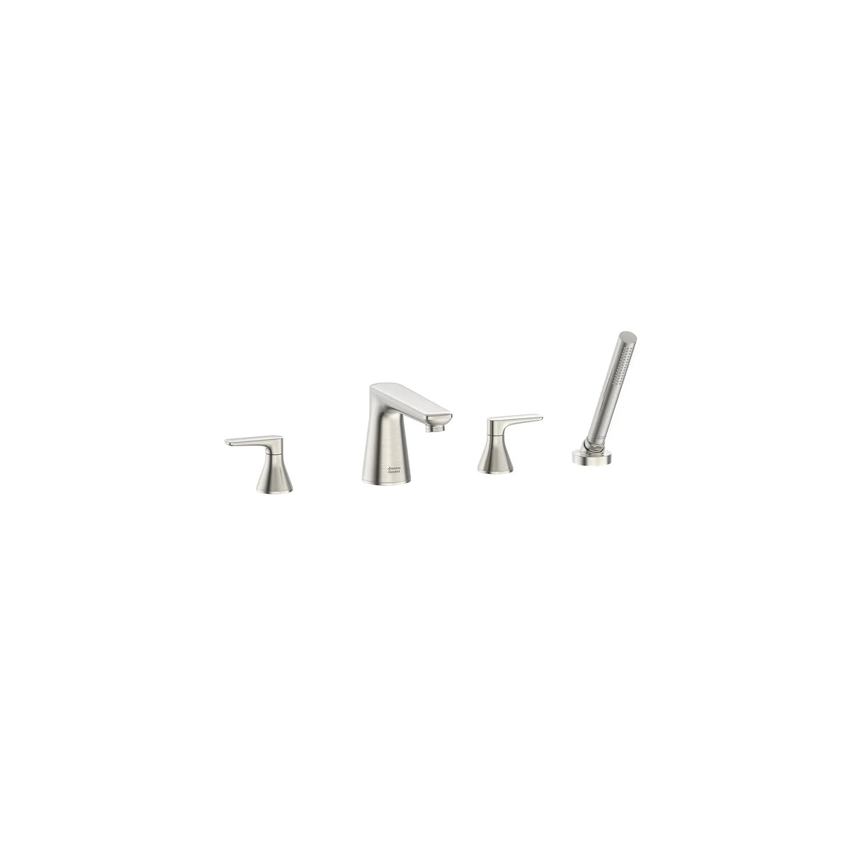 American Standard Aspirations 4-Hole 2-Handle Deck Mount Roman Tub Faucet With Lever Handles and Personal Shower - product view