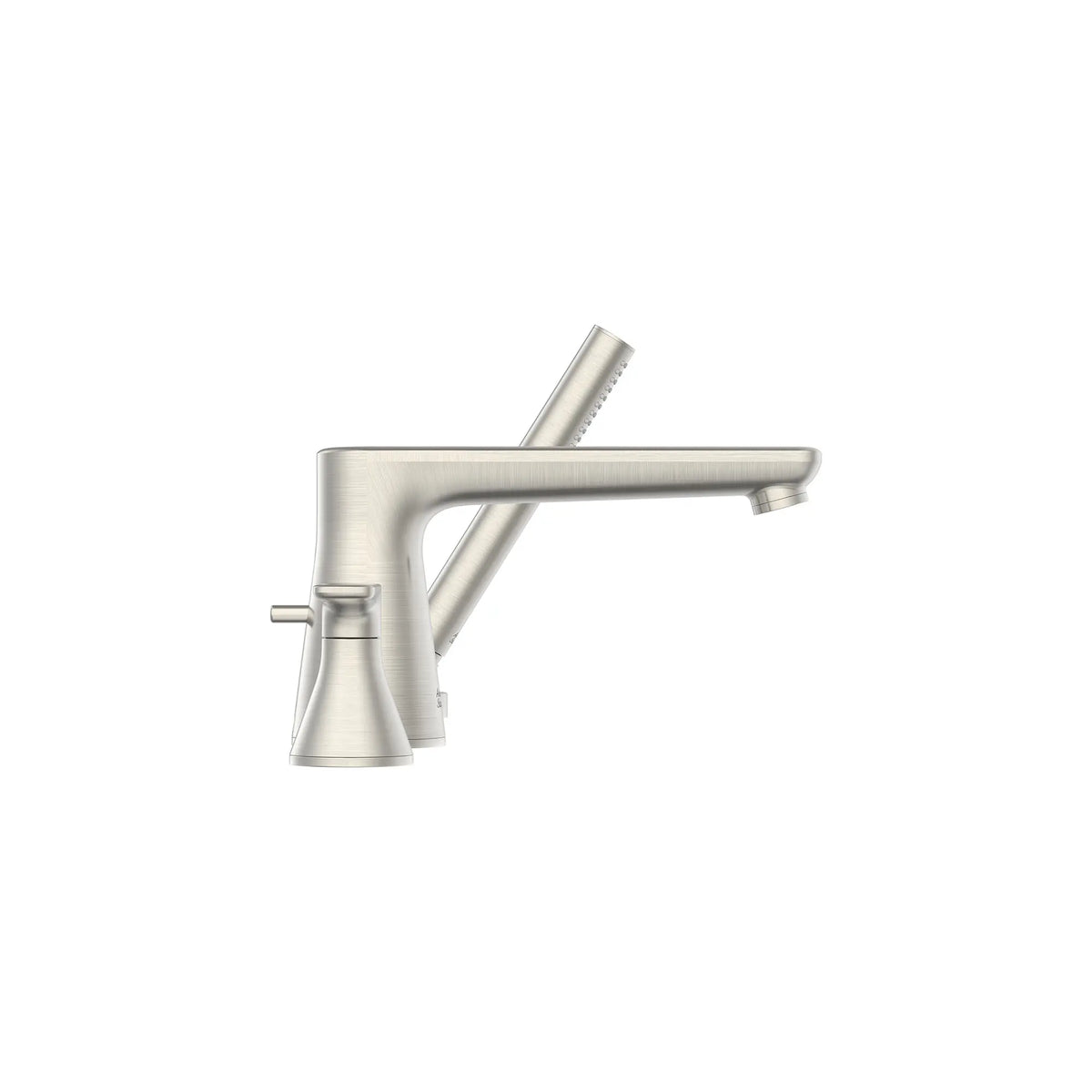 American Standard Aspirations 4-Hole 2-Handle Deck Mount Roman Tub Faucet With Lever Handles and Personal Shower - details