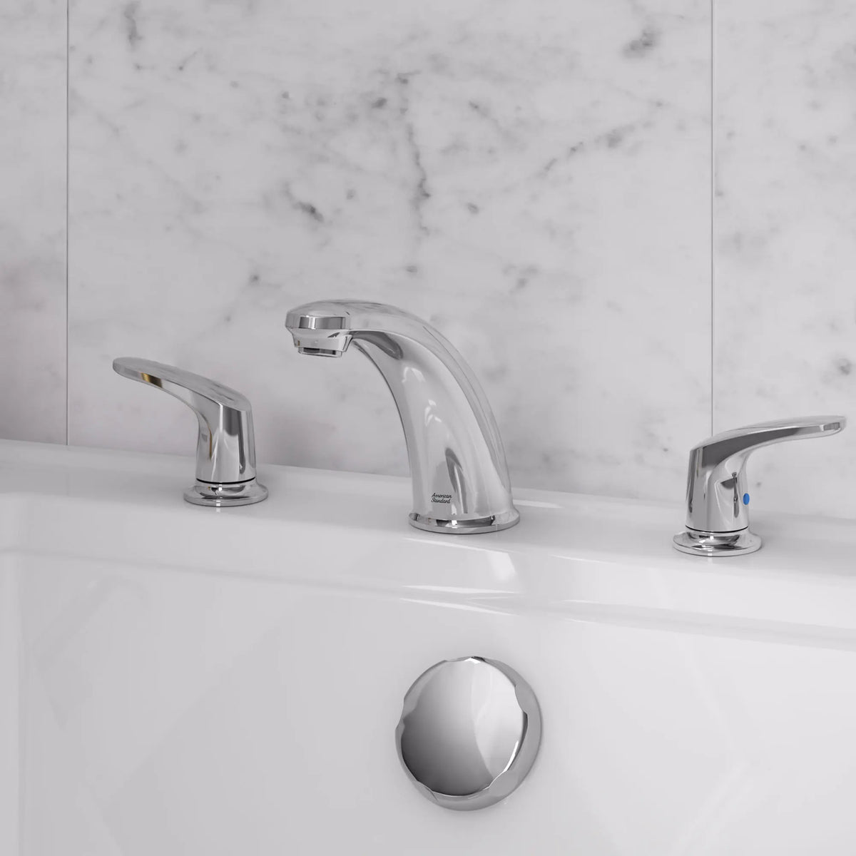American Standard Colony PRO Bathtub Faucet Trim With Lever Handles for Flash Rough-In Valve - details