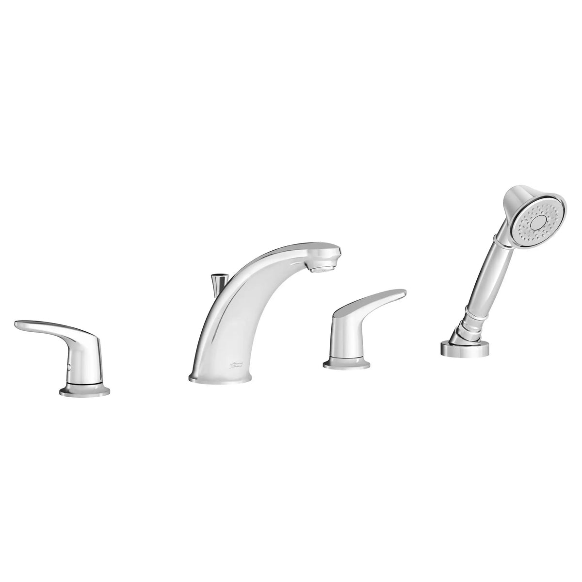 American Standard Colony PRO Bathtub Faucet Trim With Lever Handles and Personal Shower for Flash Rough-In Valve - Polished Chrome