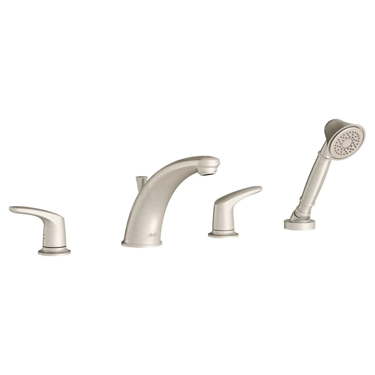 American Standard Colony PRO Bathtub Faucet Trim With Lever Handles and Personal Shower for Flash Rough-In Valve - Brushed Nickel