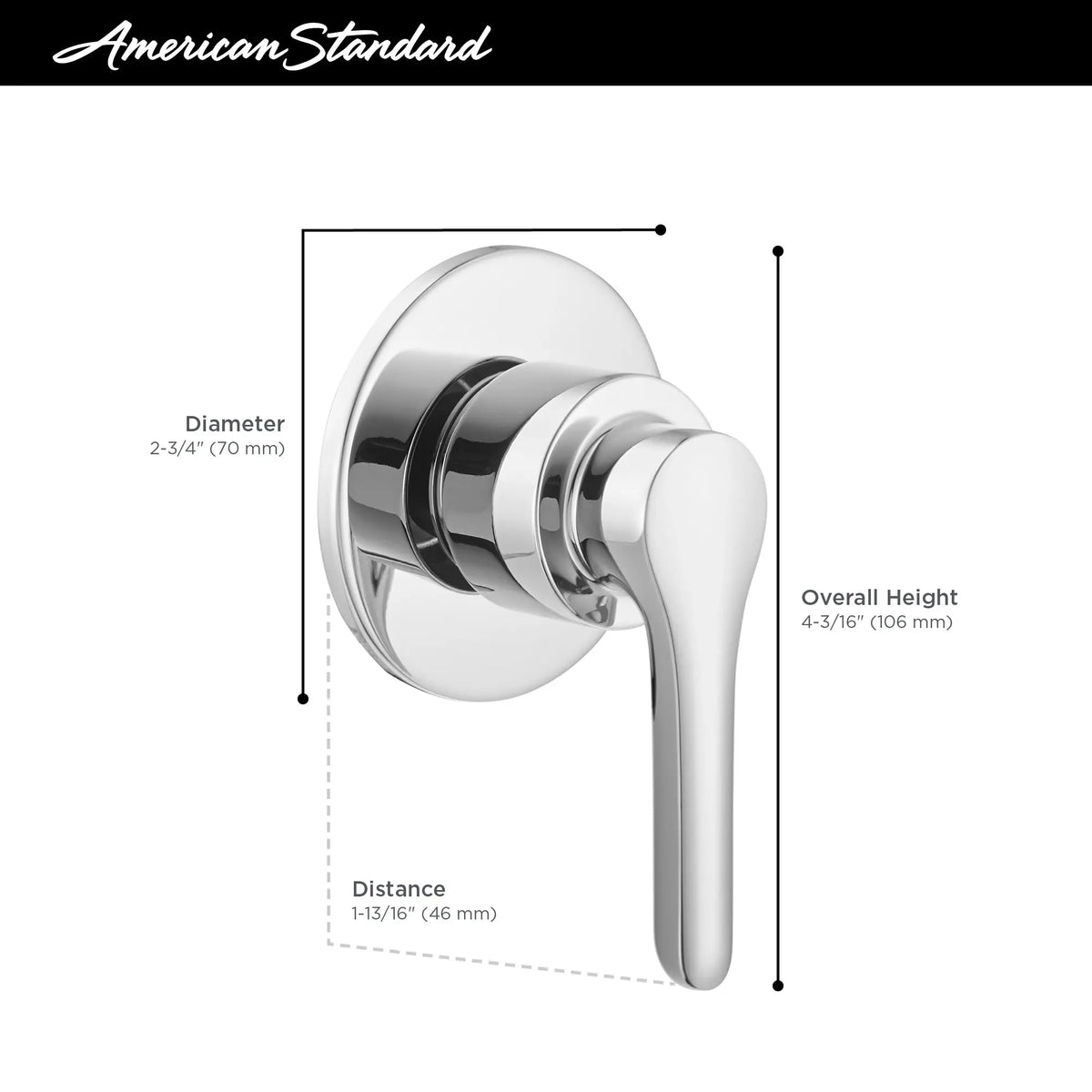 American Standard Studio S Single-Handle Diverter Valve Trim Kit - details
