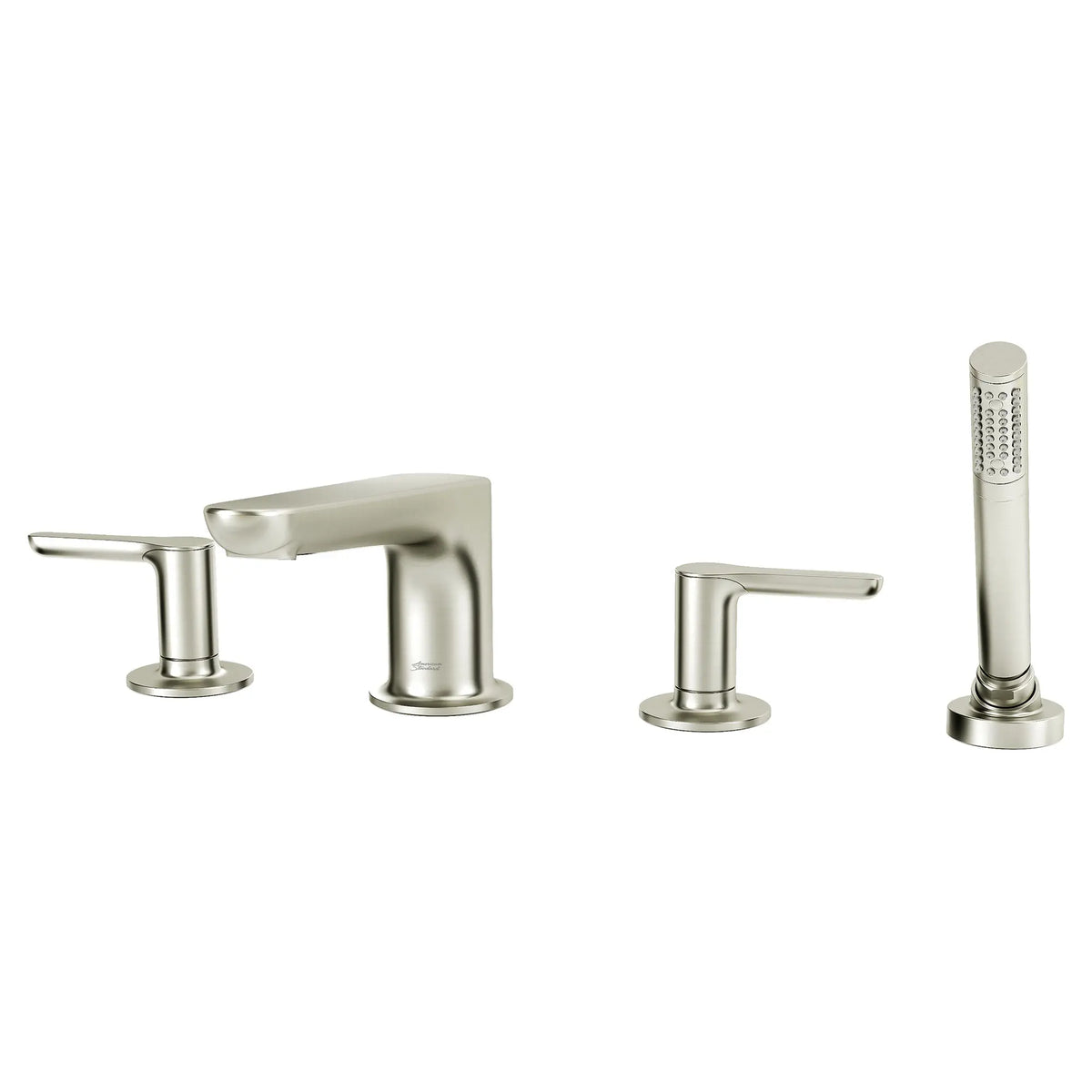 American Standard Studio S Bathtub Faucet With Lever Handles and Personal Shower for Flash Rough-In Valve - Brushed Nickel