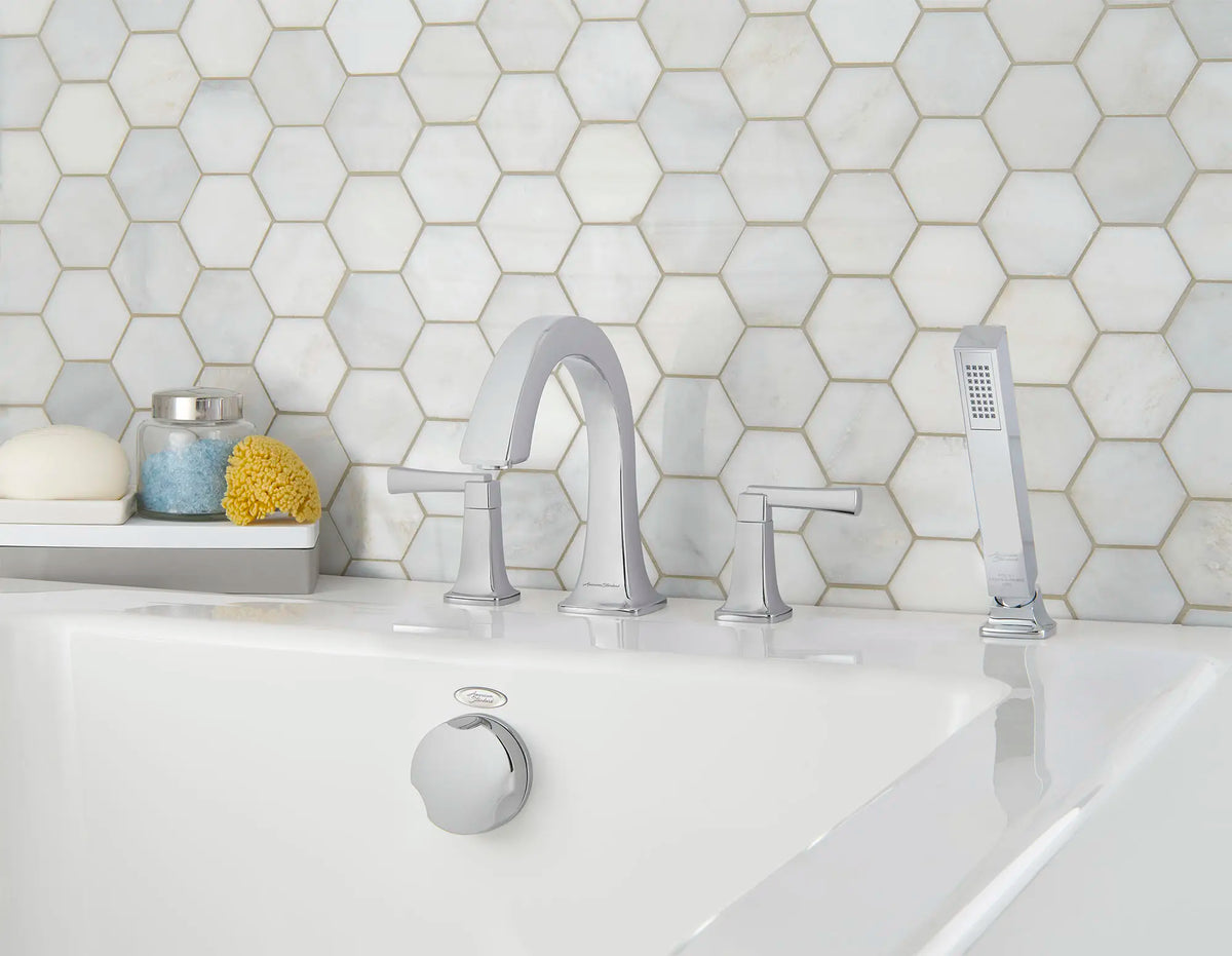 American Standard Townsend Bathtub Faucet With Lever Handles and Personal Shower for Flash Rough-In Valve - details