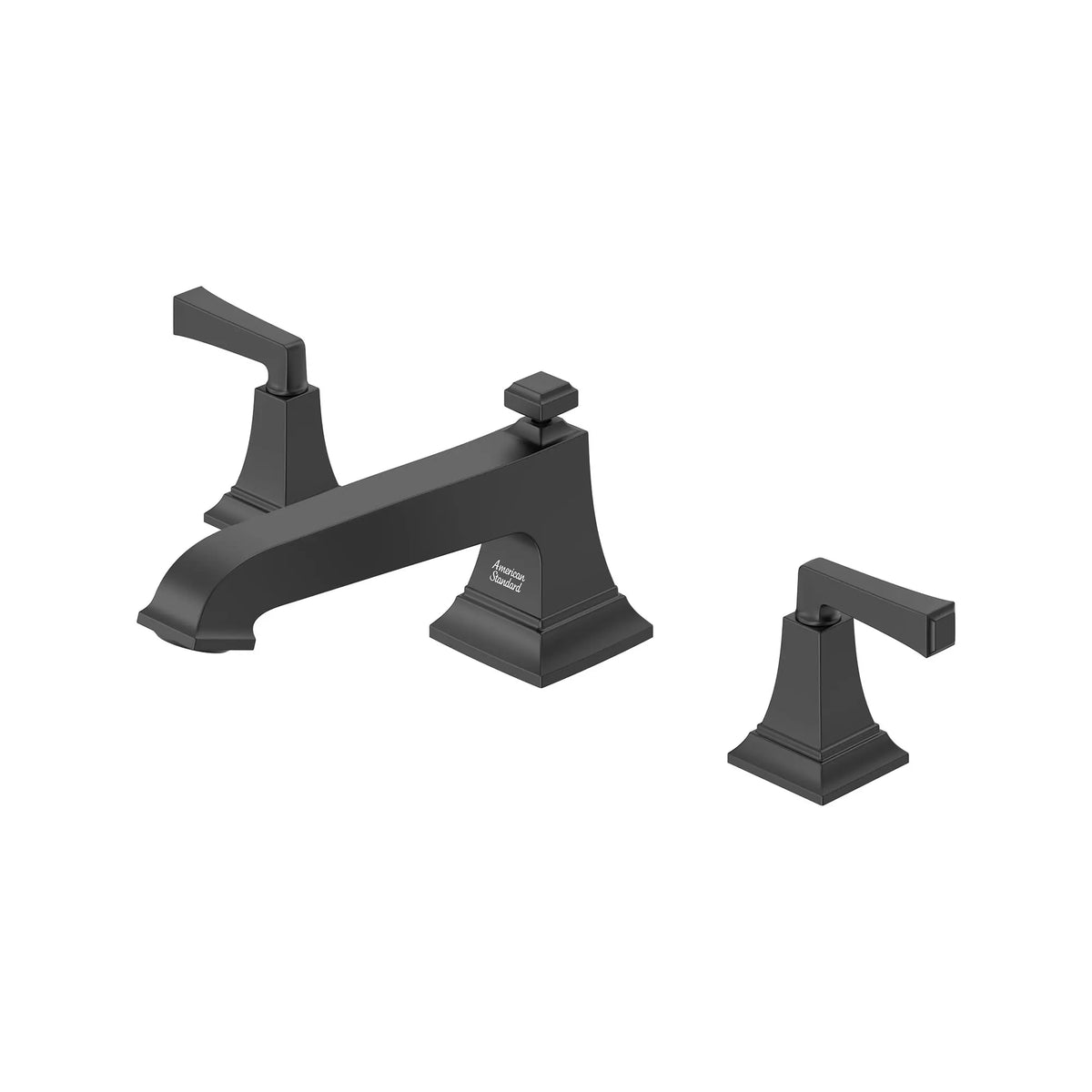American Standard Town Square S Bathub Faucet With Lever Handles for Flash Rough-In Valve - Matte Black
